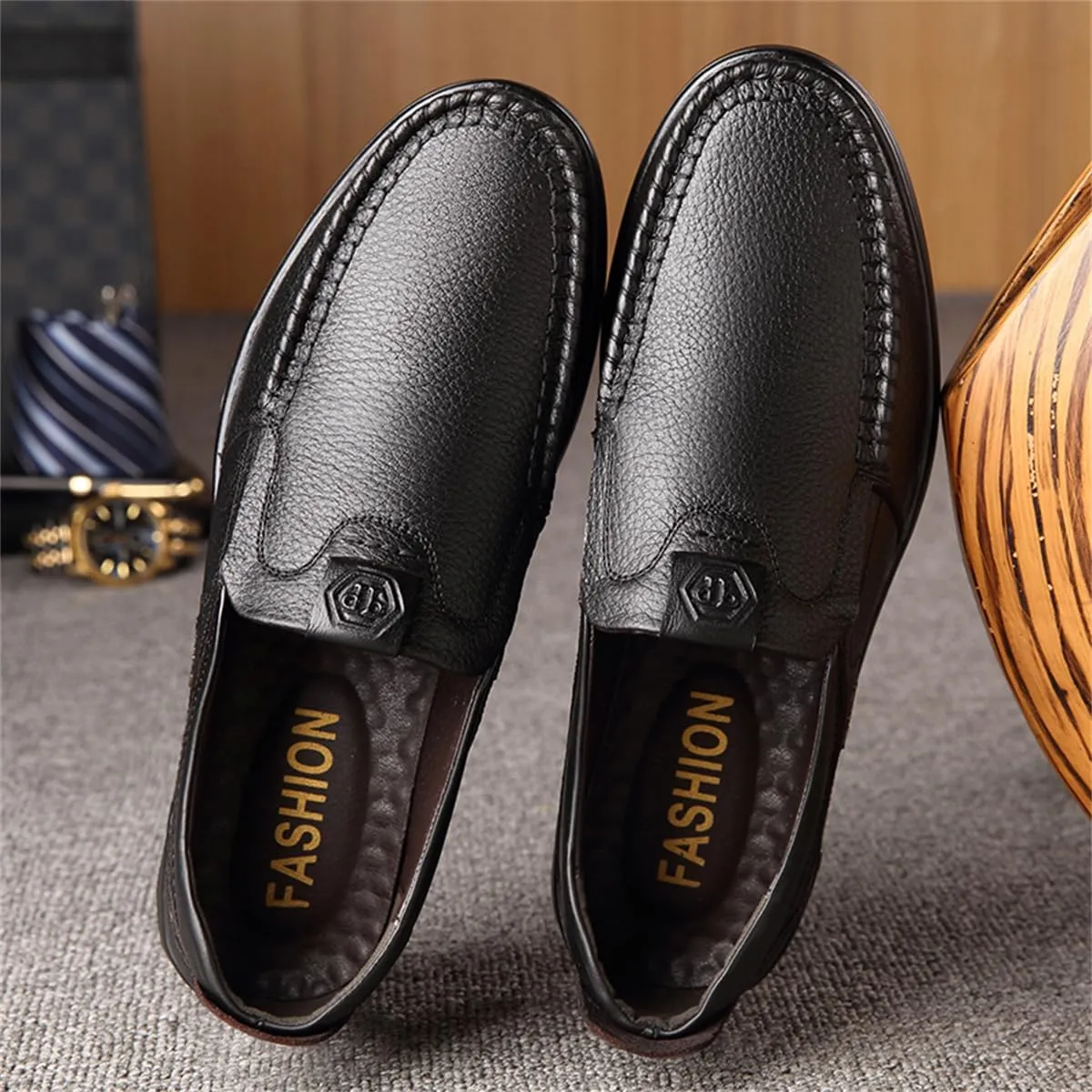 Veslesth Men Business Working Office Shoes Leather Walking Casual Driving Loafers Oxfords Male Luxury Party Fashion Formal Sneakers Comfort Dress Outdoor Working Walking
