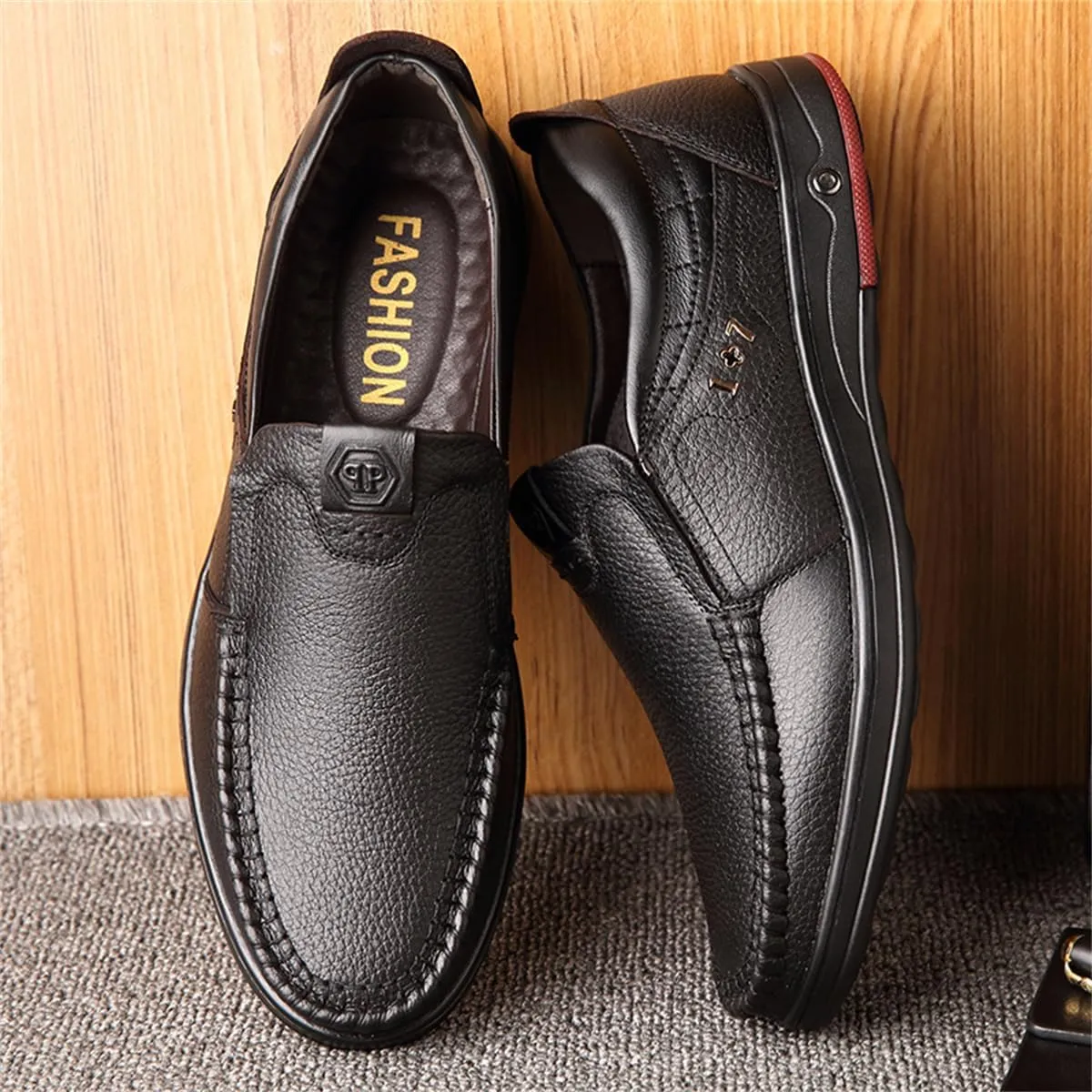 Veslesth Men Business Working Office Shoes Leather Walking Casual Driving Loafers Oxfords Male Luxury Party Fashion Formal Sneakers Comfort Dress Outdoor Working Walking