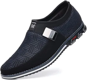 Veslesth Men Casual Shoes Sneakers Loafers Comfort Walking Shoes Fashion Driving Shoes Luxury Leather Shoes for Male Business Work Office Dress Outdoor