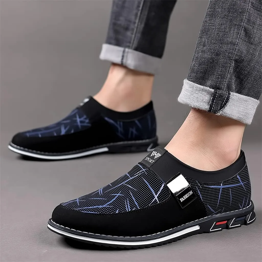 Veslesth Men Casual Shoes Sneakers Loafers Comfort Walking Shoes Fashion Driving Shoes Luxury Leather Shoes for Male Business Work Office Dress Outdoor