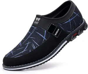 Veslesth Men Casual Shoes Sneakers Loafers Comfort Walking Shoes Fashion Driving Shoes Luxury Leather Shoes for Male Business Work Office Dress Outdoor