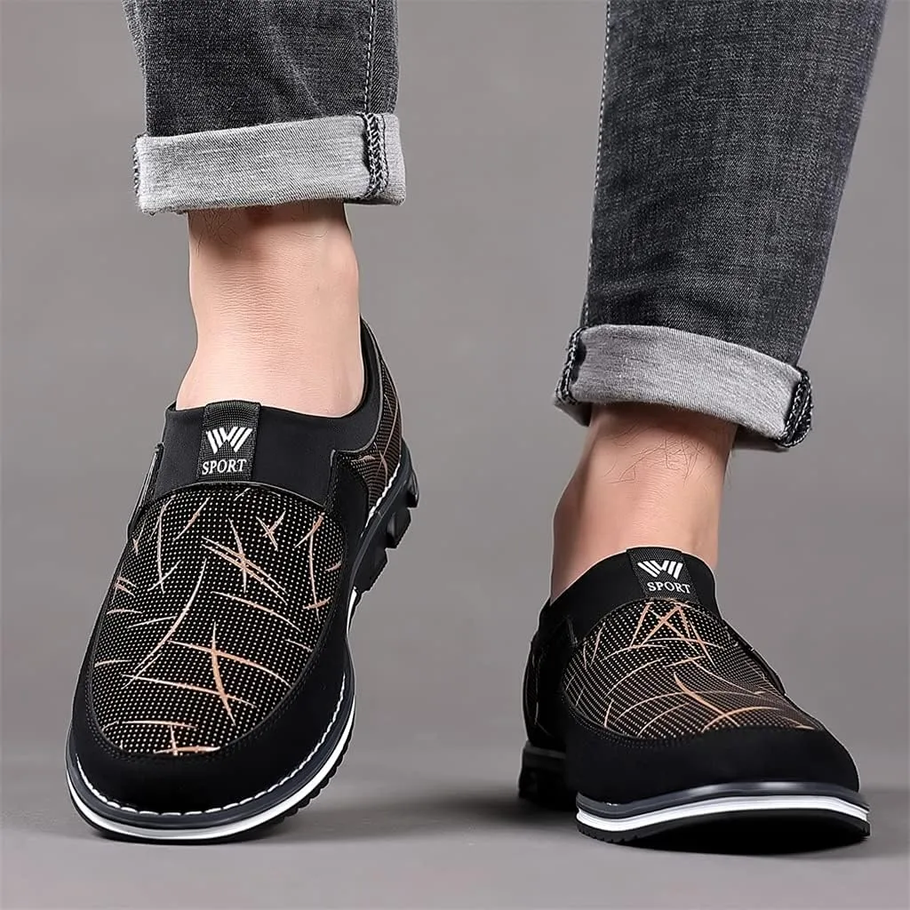 Veslesth Men Casual Shoes Sneakers Loafers Comfort Walking Shoes Fashion Driving Shoes Luxury Leather Shoes for Male Business Work Office Dress Outdoor