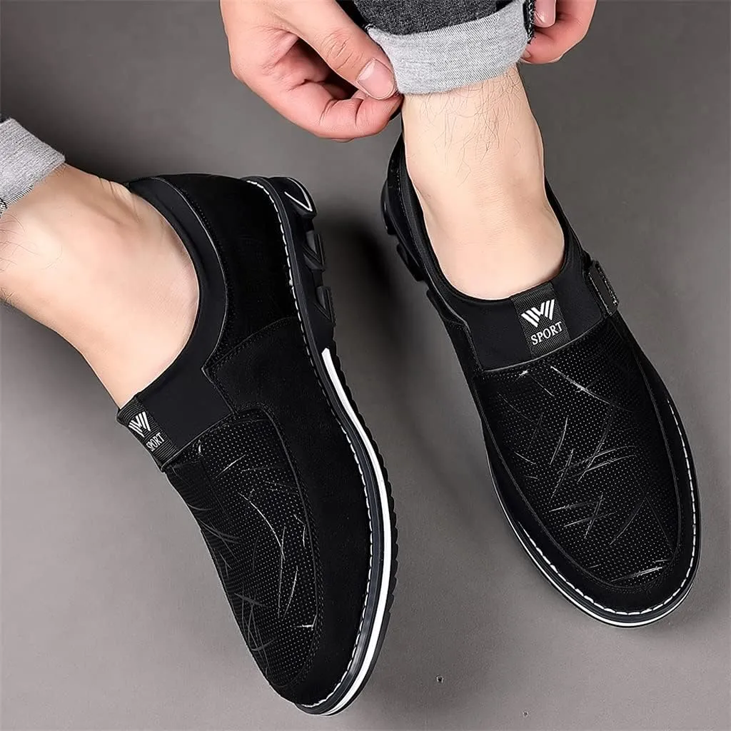 Veslesth Men Casual Shoes Sneakers Loafers Comfort Walking Shoes Fashion Driving Shoes Luxury Leather Shoes for Male Business Work Office Dress Outdoor