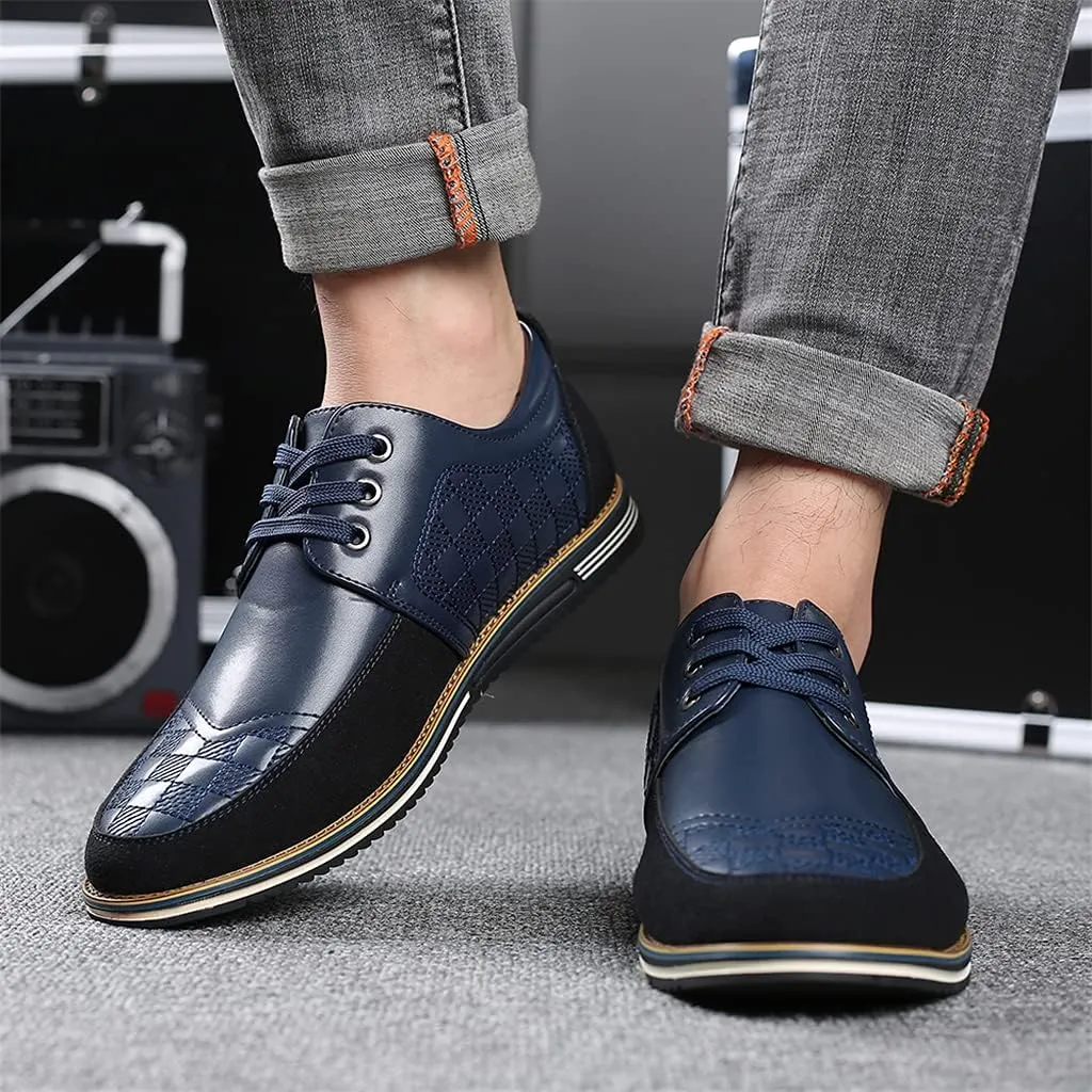 Veslesth Men's Casual Luxury Shoes Sneakers Loafers Comfort Walking Shoes Fashion Driving Shoes Leather Shoes for Male Business Work Office Dress Outdoor