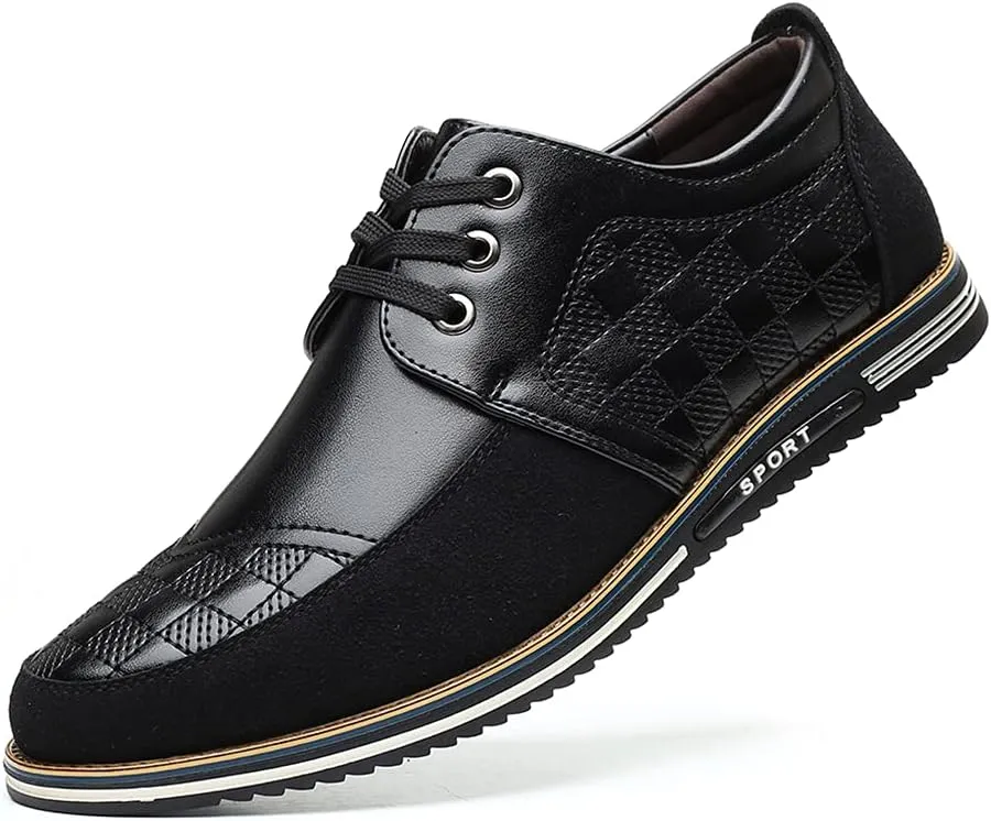 Veslesth Men's Casual Luxury Shoes Sneakers Loafers Comfort Walking Shoes Fashion Driving Shoes Leather Shoes for Male Business Work Office Dress Outdoor