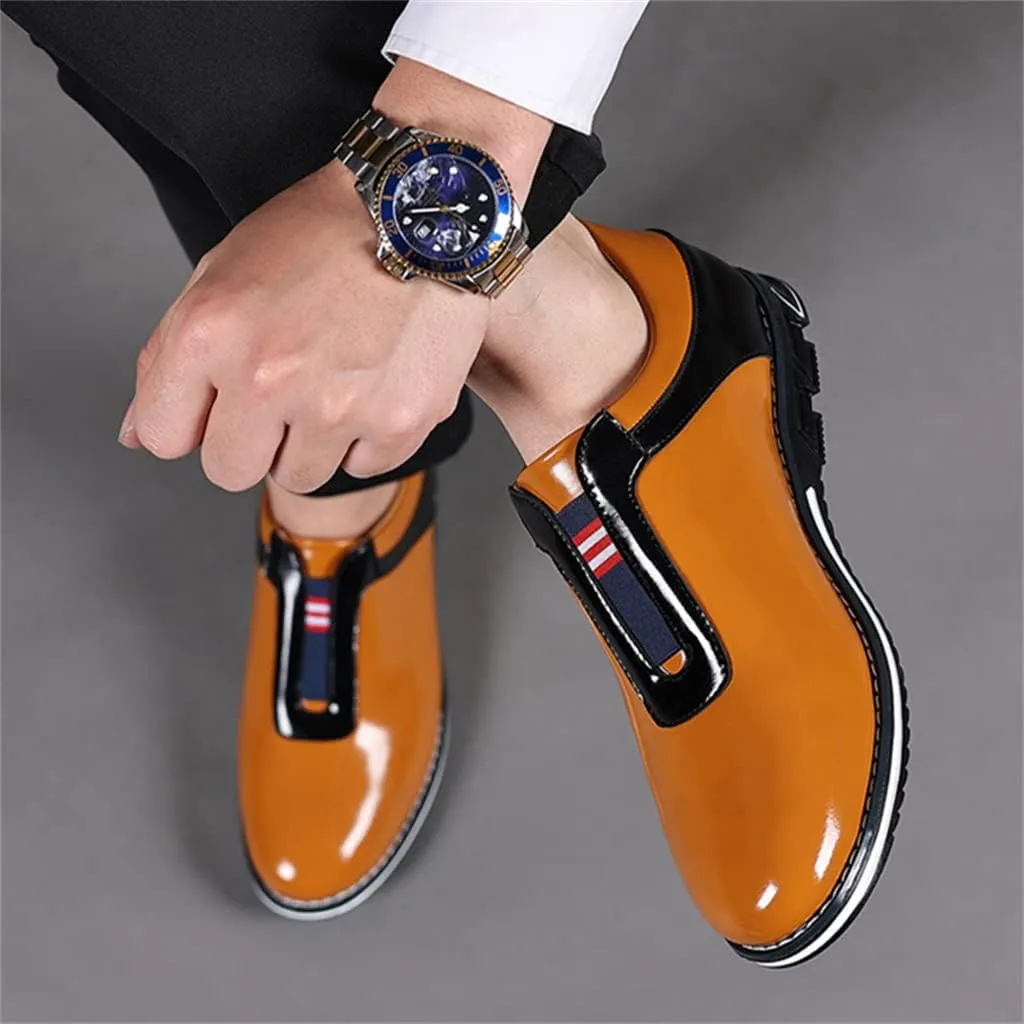 Veslexth Men Casual Business Loafers Lace-up Shoes Breathable Comfort Walking Fashion Driving Luxury Leather for Male Sneakers Work Office Dress Outdoor