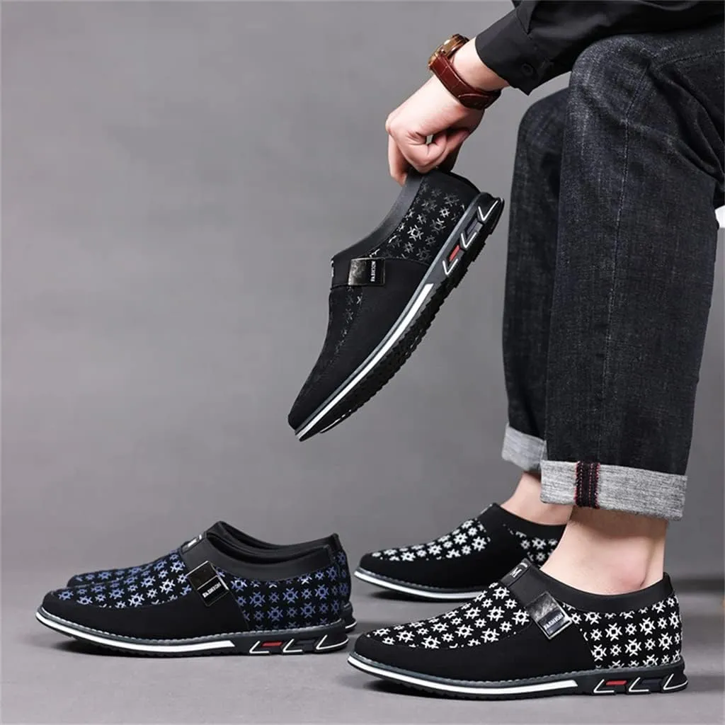 Veslexth Mens Casual Shoes Business Silp-on Fashion Leather Loafers Comfort Walking Driving Luxury for Male Work Office Dress Outdoor Breathable Sneakers