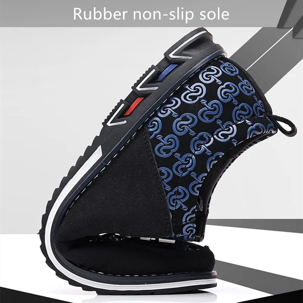 Veslexth Mens Casual Shoes Business Silp-on Fashion Leather Loafers Comfort Walking Driving Luxury for Male Work Office Dress Outdoor Breathable Sneakers
