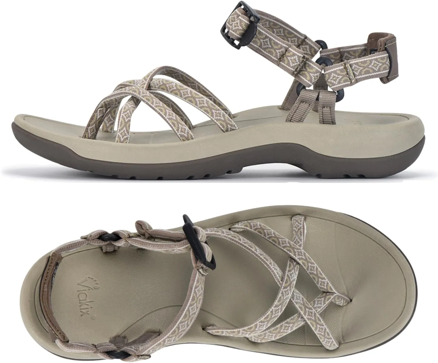 Viakix Women's Walking Sandals – Premium Comfortable Sport Sandals for Outdoors, Travel, Hiking, Beach & Everyday Wear