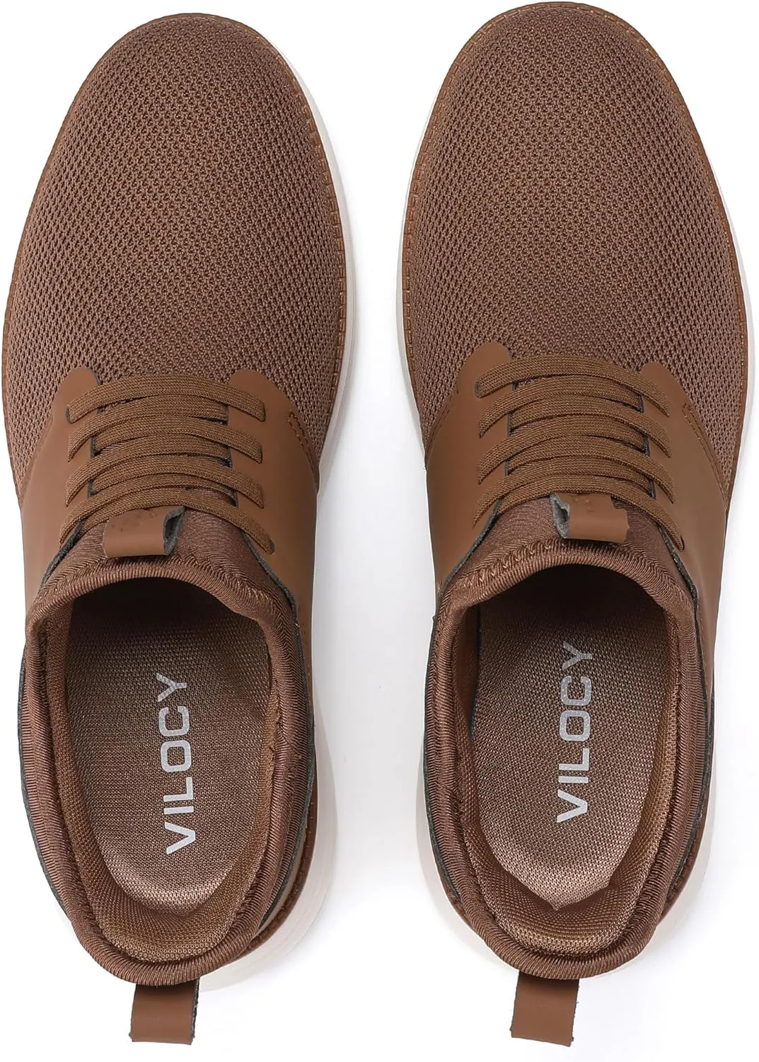 VILOCY Mens Slip On Casual Dress Shoes Hands Free Fashion Sneakers Mesh Tennis Walking Work Shoes Comfortable Breathable Lightweight Non Slip