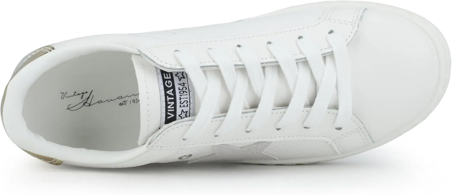 VINTAGE HAVANA Women’s Fashion Sneakers | Casual Lace up Low Top Tennis Shoes | Cute Trendy Dressy Sneakers