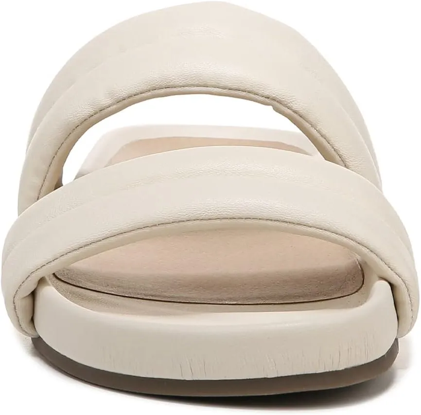 Vionic Women's Safari Mayla Slide Sandal- Supportive Walking Leather Shoes That Include Three-Zone Comfort with Orthotic Insole Arch Support, Medium Fit, Sizes 5-11