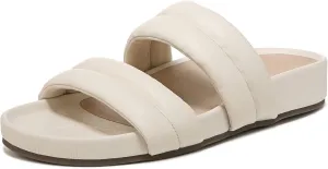 Vionic Women's Safari Mayla Slide Sandal- Supportive Walking Leather Shoes That Include Three-Zone Comfort with Orthotic Insole Arch Support, Medium Fit, Sizes 5-11