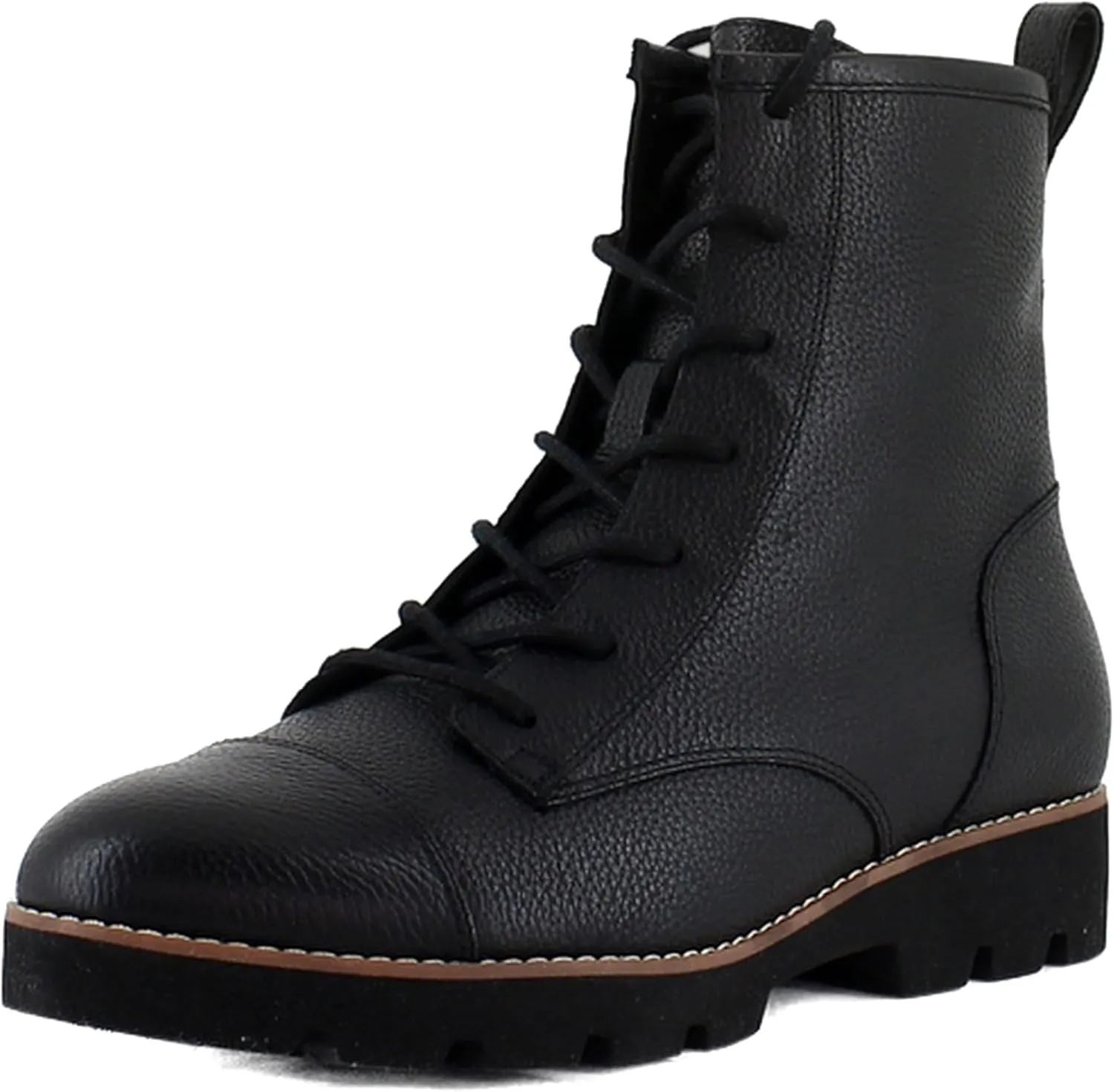 Vionic Women's Walking Boots Lani II Zipper Closure- Comfortable Supportive Walking Booties with Built-in Arch Support, Helps Heel Pain
