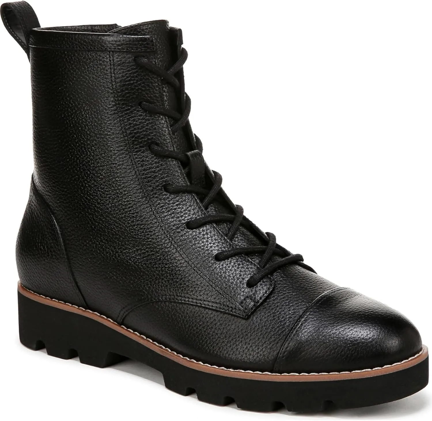 Vionic Women's Walking Boots Lani II Zipper Closure- Comfortable Supportive Walking Booties with Built-in Arch Support, Helps Heel Pain