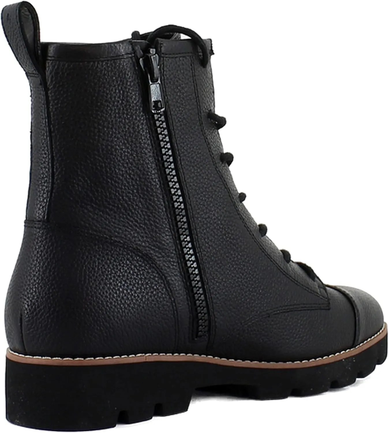 Vionic Women's Walking Boots Lani II Zipper Closure- Comfortable Supportive Walking Booties with Built-in Arch Support, Helps Heel Pain