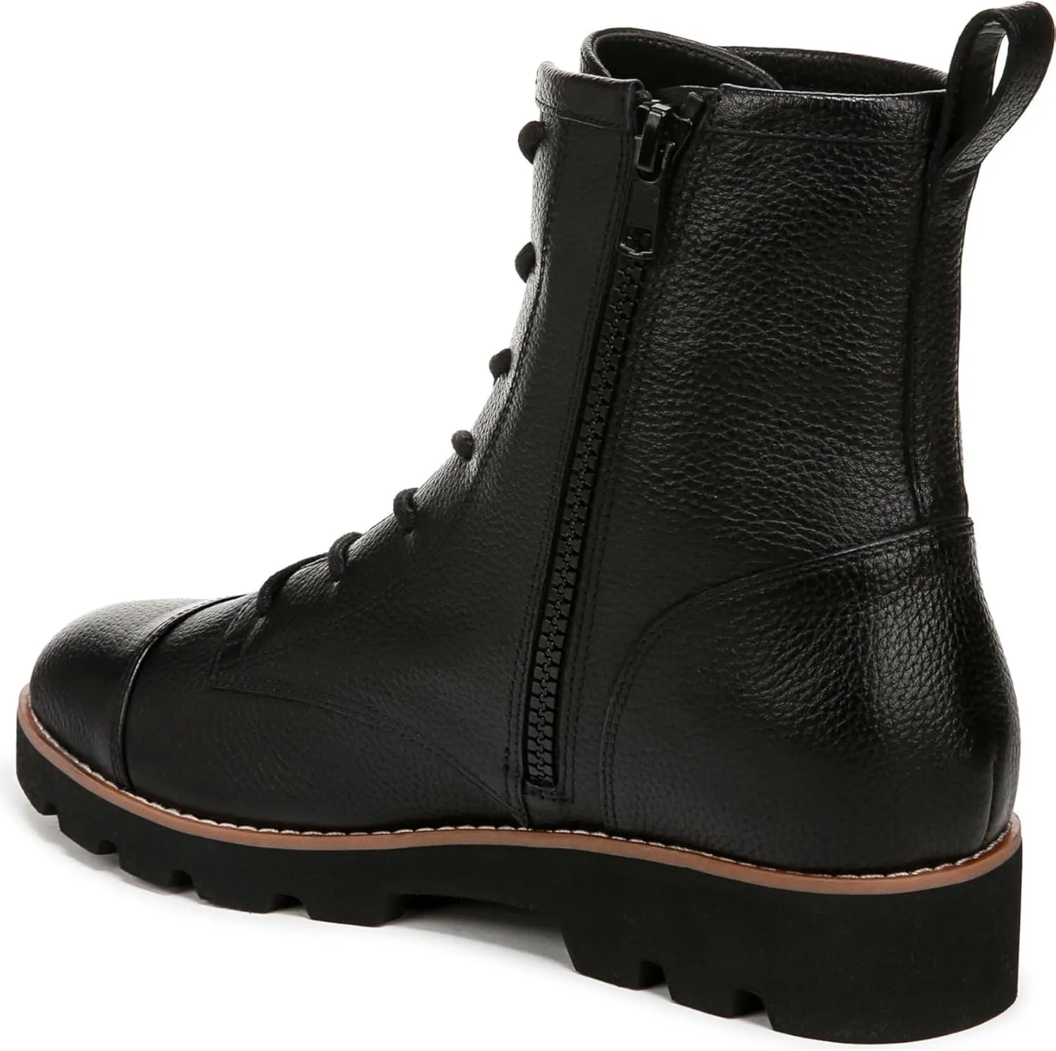 Vionic Women's Walking Boots Lani II Zipper Closure- Comfortable Supportive Walking Booties with Built-in Arch Support, Helps Heel Pain