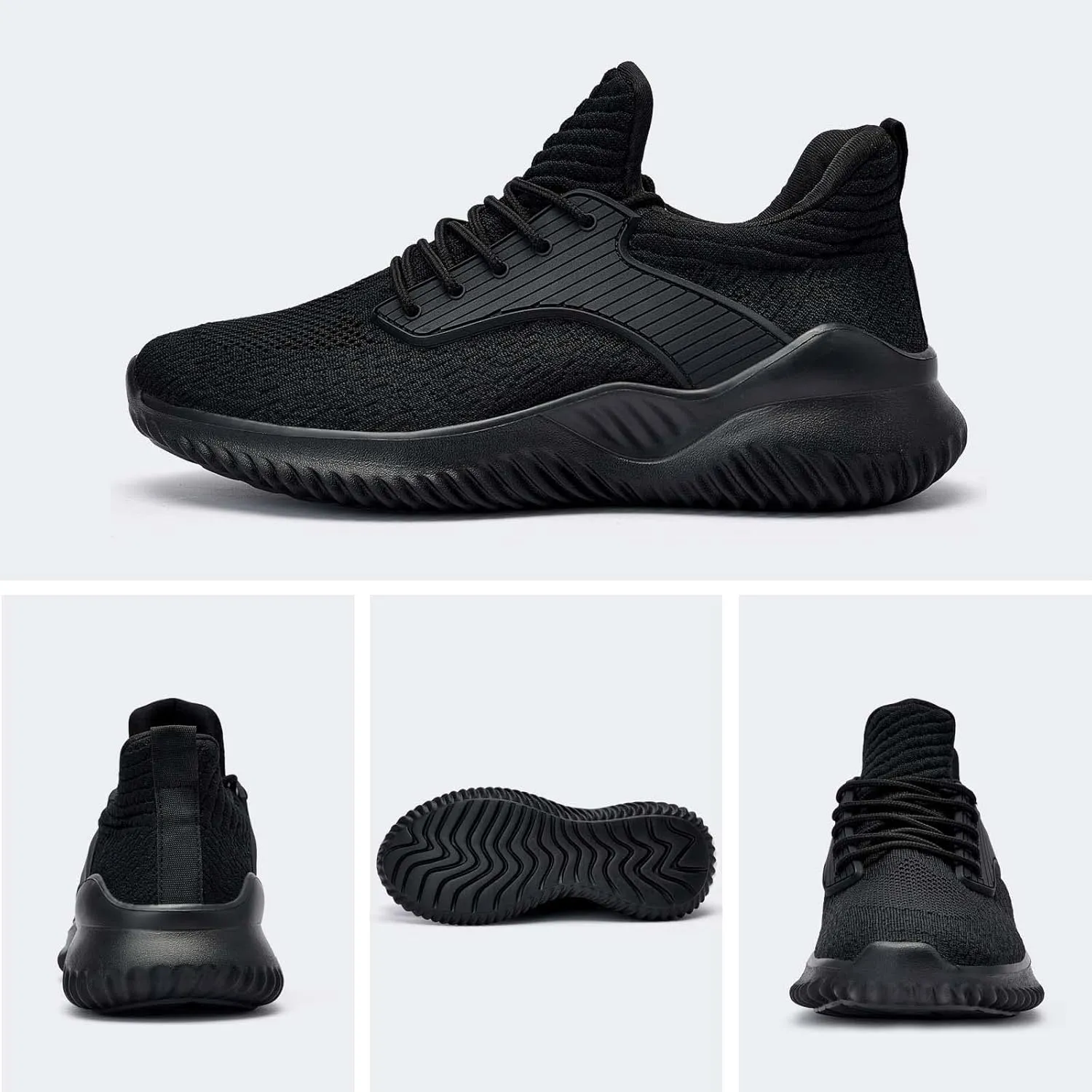 Walking Shoes for Men Sneakers - Memory Foam Tennis Running Shoes for Athletic Workout Gym Jogging Sports Lightweight Breathable Casual Sneakers