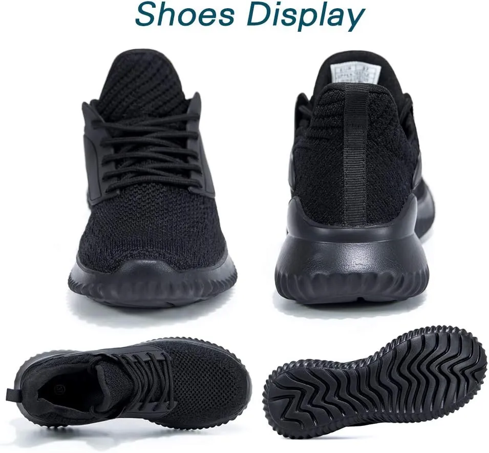 Walking Shoes for Men Sneakers - Slip on Memory Foam Running Tennis Shoes for Athletic Workout Gym Jogging Indoor Outdoor Lightweight Breathable Casual Sneakers