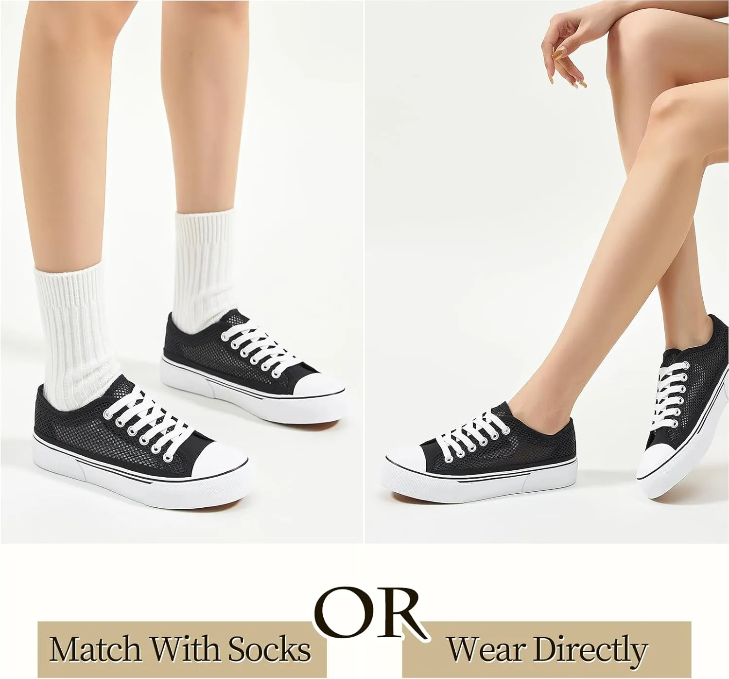 Waluzs White Sneakers for Women Women's Tennis Shoes Summer Canvas Shoes Fashion Sneakers for Walking Non Slip Work