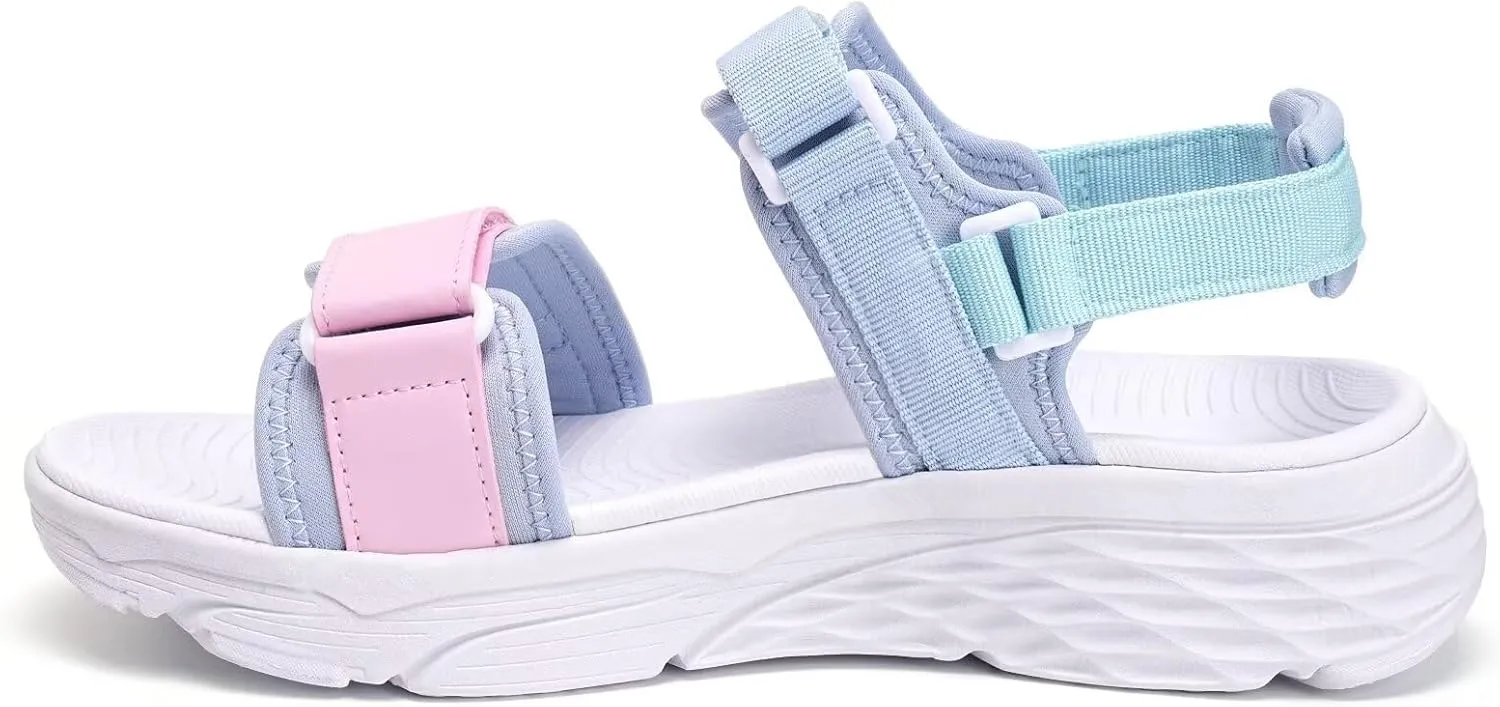 WateLves Womens-Sport-Sandals Outdoor Hiking Sandals with-Arch-Support Comfortable Webbing-Water-Athletic Beach-Sandals for Travel-Walking-Trekking-Camping