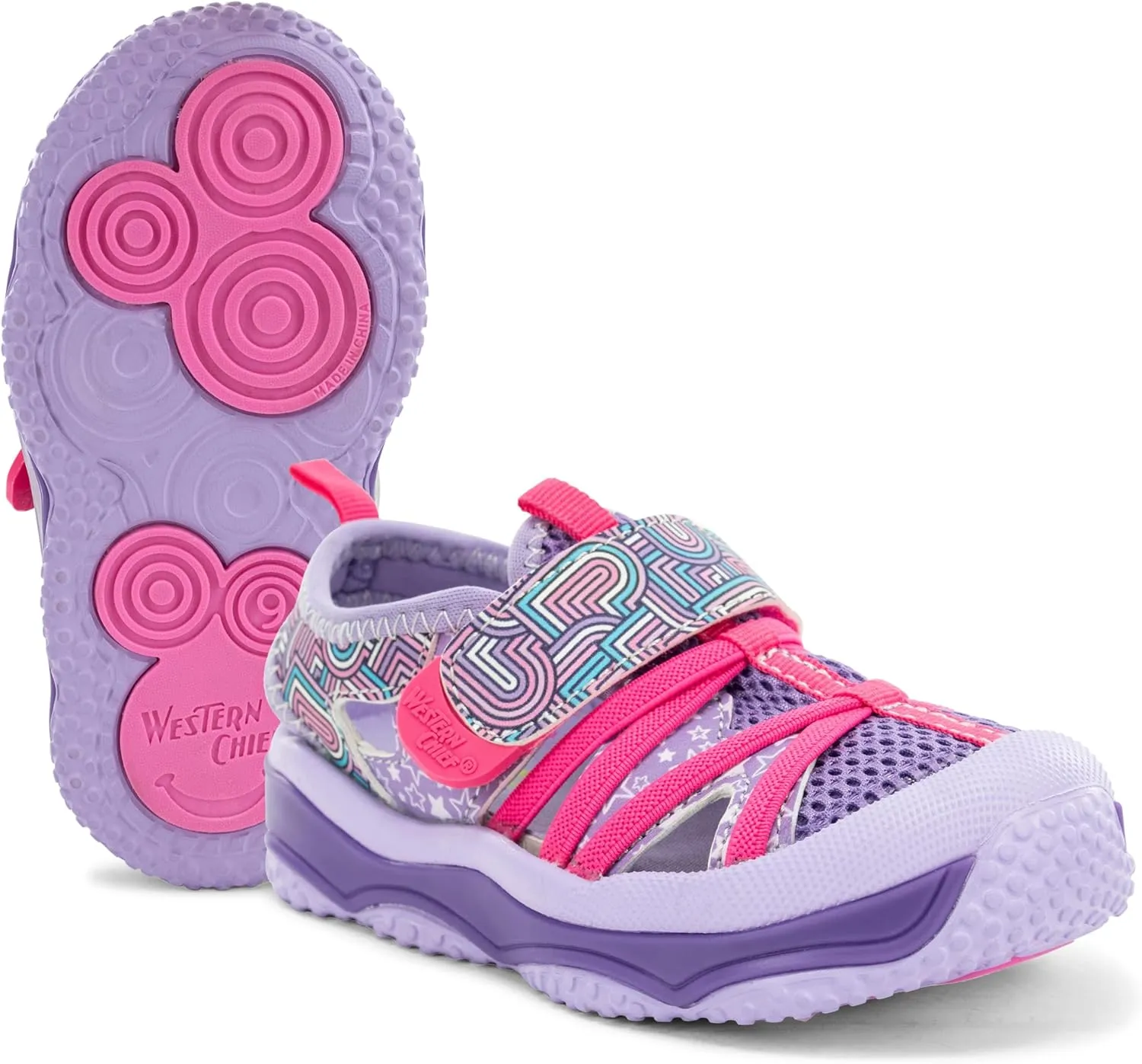 Western Chief Kids Shore Runner Sandal - Kid Friendly, Lightweight, Traction Outsole - Perfect Outdoor Sandals for Boys and Girls