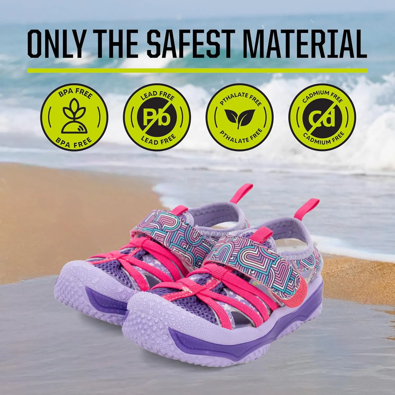 Western Chief Kids Shore Runner Sandal - Kid Friendly, Lightweight, Traction Outsole - Perfect Outdoor Sandals for Boys and Girls