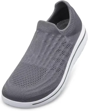 Wide Toe Shoes Men Barefoot Sock Sneakers Flat Mesh Pull-on Lightweight Breathable Casual Comfortable