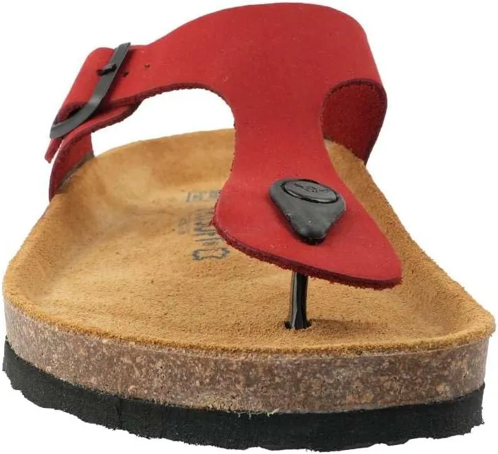 Women's 100% Genuine Leather Sandals - Comfortable Smart Foam Footbed, Slip-On Slides for Summer Wear, Adjustable Fit and Durable Non-Slip Sole