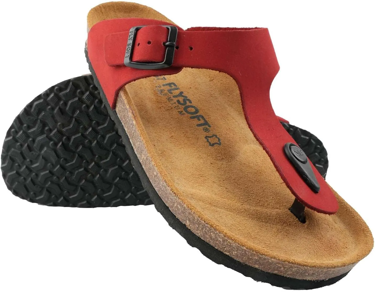 Women's 100% Genuine Leather Sandals - Comfortable Smart Foam Footbed, Slip-On Slides for Summer Wear, Adjustable Fit and Durable Non-Slip Sole