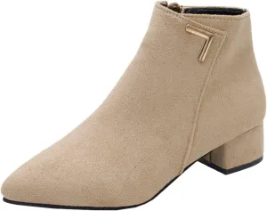 Womens Black Ankle Boots Country Boots Womens Work Boot Lady Boots for Women On Womens Flat Black Ankle Boots Ankle Bootie for Women Low Heel
