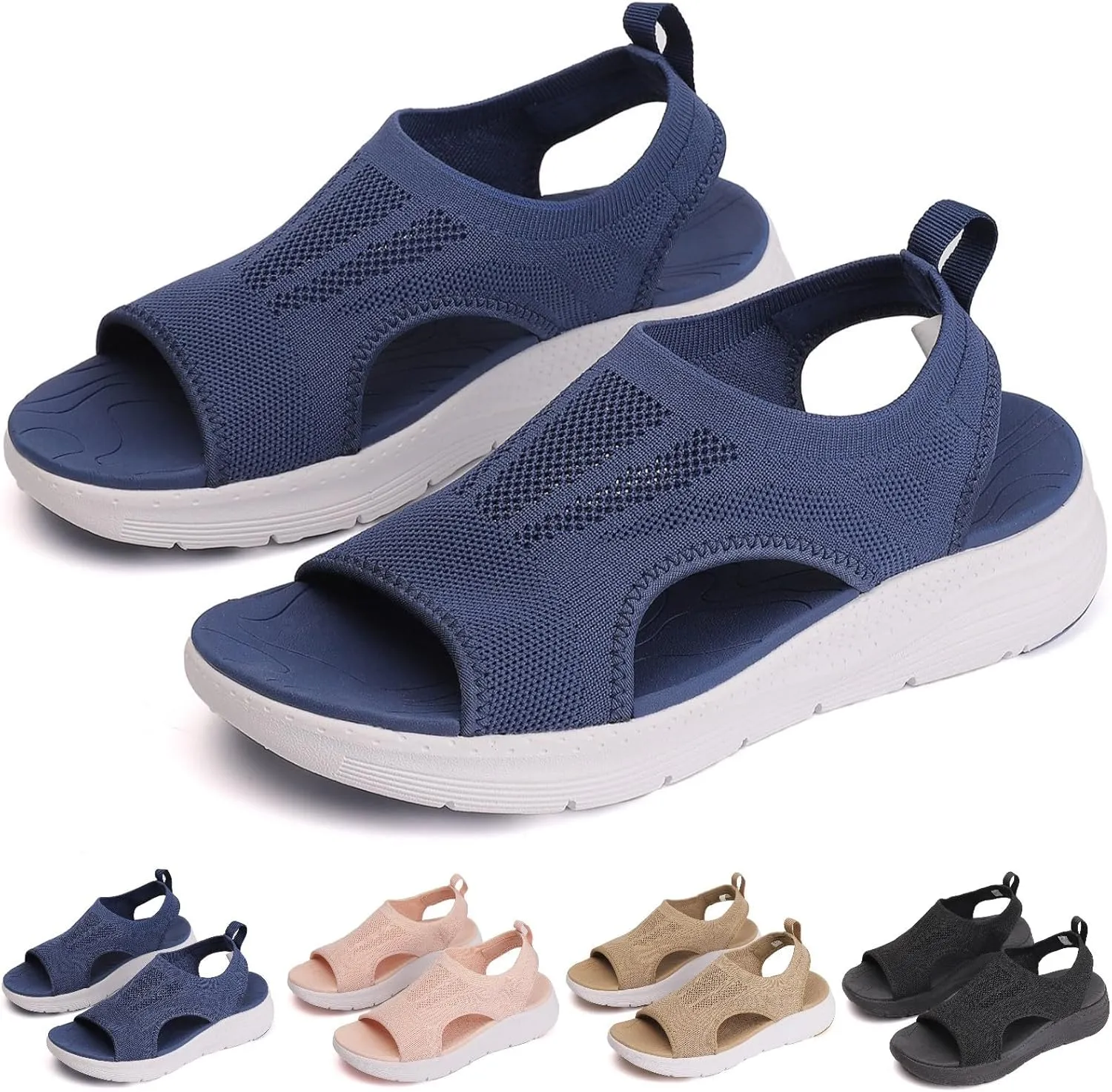 Women's Breathable Orthopedic Sandals 2025 Comfortable Walking Tennis Shoes Outdoor Active Summer Dressy Sandals Arch Support Wide Fit Plantar Fasciitis Sport Athletic Hiking