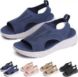 Women's Breathable Orthopedic Sandals 2025 Comfortable Walking Tennis Shoes Outdoor Active Summer Dressy Sandals Arch Support Wide Fit Plantar Fasciitis Sport Athletic Hiking