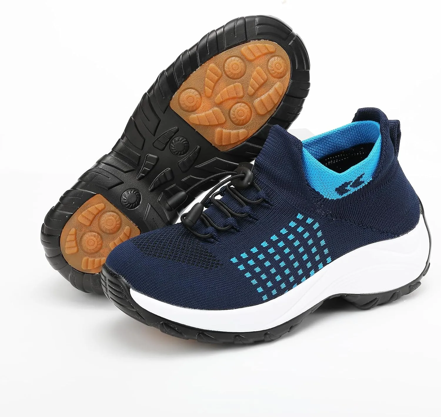 Womens Casual Sneakers Stretch Comfort Wear Orthowear Shoes Lightweight Comfortable Mesh Hollow Out Walking Shoes Orthopedic Breathable Non Slip Cushion Shoe
