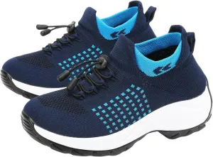 Womens Casual Sneakers Stretch Comfort Wear Orthowear Shoes Lightweight Comfortable Mesh Hollow Out Walking Shoes Orthopedic Breathable Non Slip Cushion Shoe