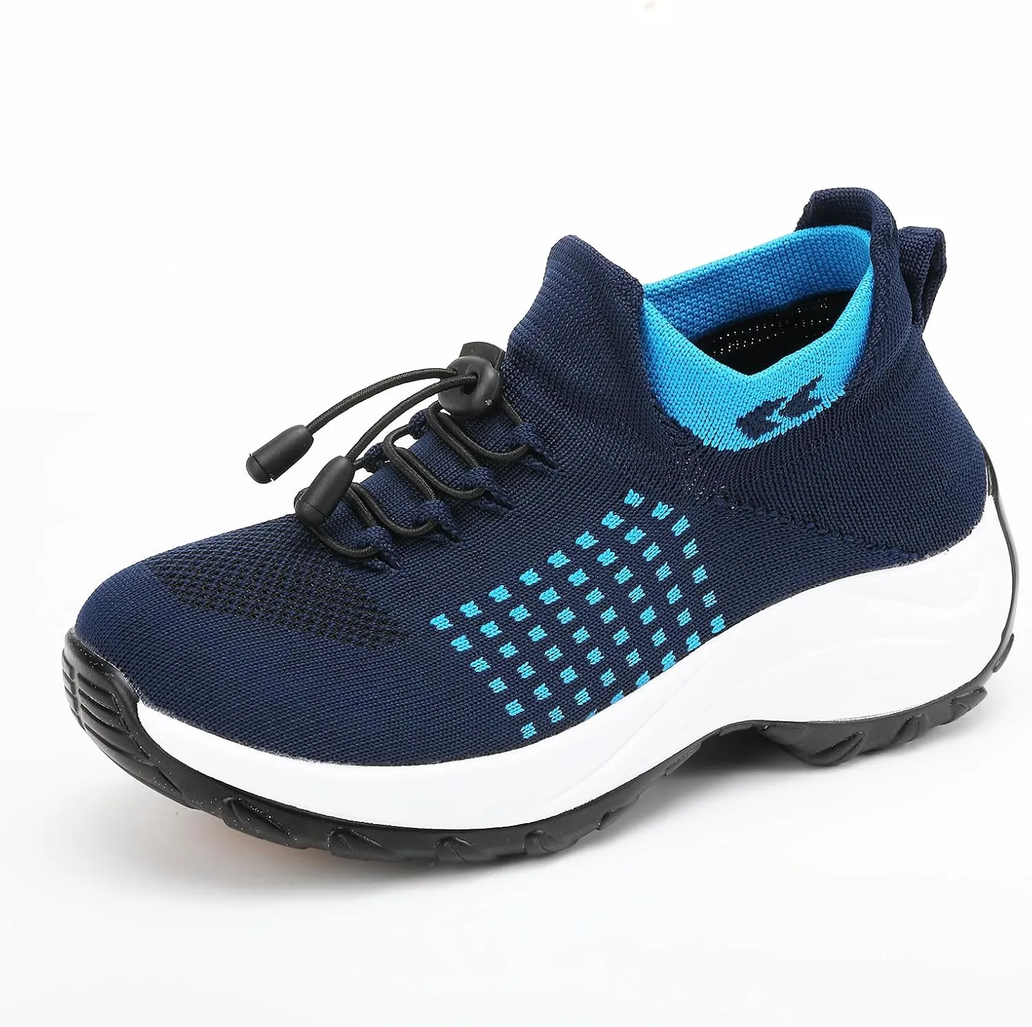 Womens Casual Sneakers Stretch Comfort Wear Orthowear Shoes Lightweight Comfortable Mesh Hollow Out Walking Shoes Orthopedic Breathable Non Slip Cushion Shoe
