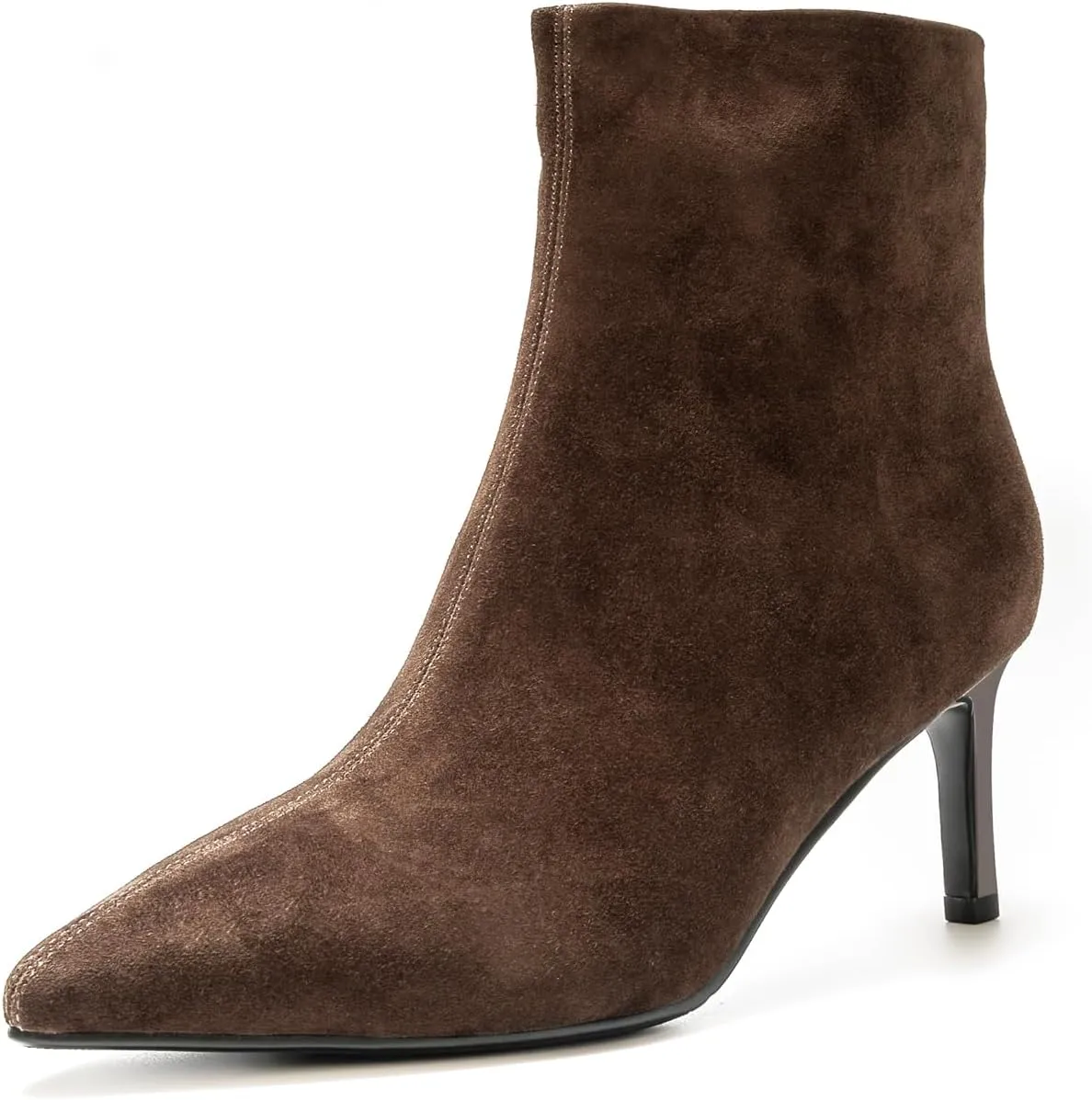 Women's Classic Pointed Toe Heels Suede Ankle Boots