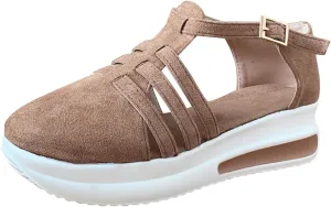 Women's Comfortable Sandals Dressy Brown Sandals for Women 2025 Casual Summer Shoes Casual Dressy