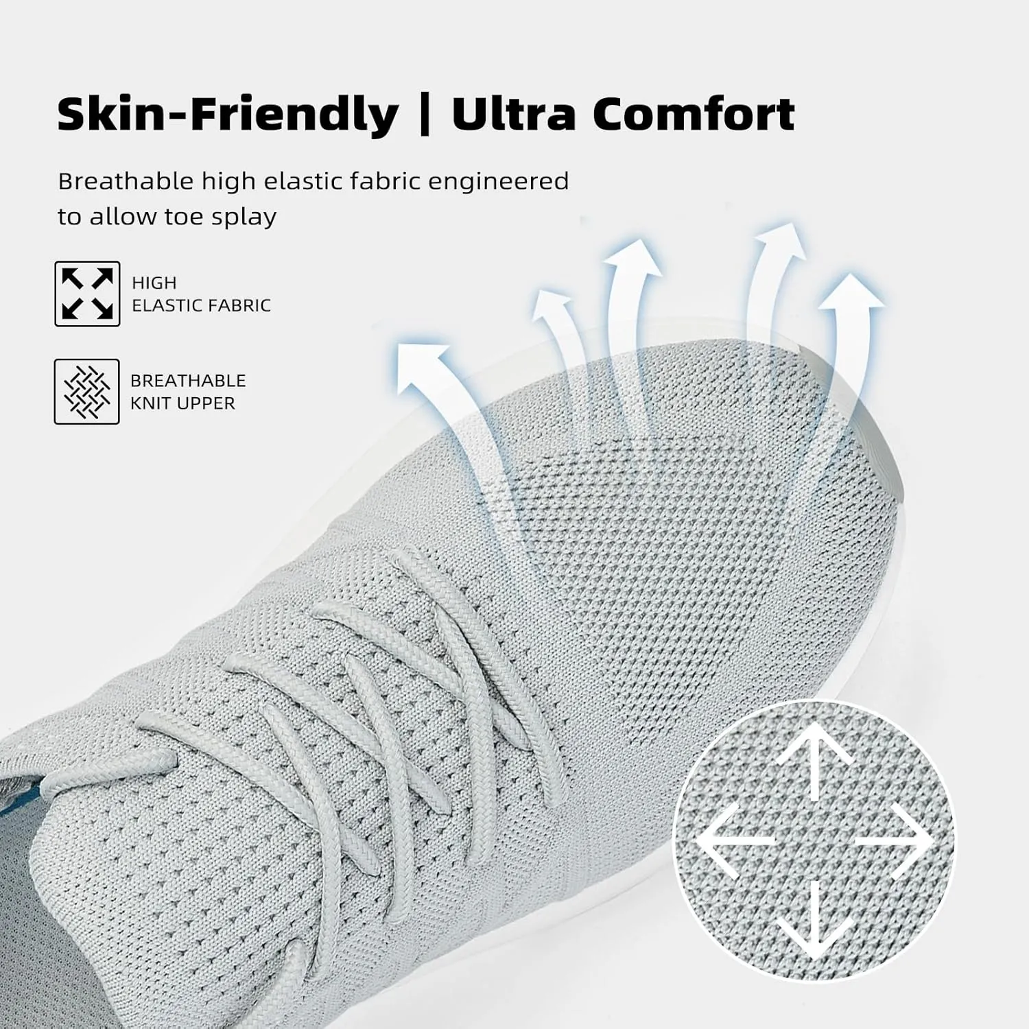 Women's Cushioning Running Shoes - Slip on Memory Foam Comfortable Walking Tennis Sneakers Ladies Athletic Gym Workout Sport Jogging Shoe Lightweight