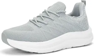 Women's Cushioning Running Shoes - Slip on Memory Foam Comfortable Walking Tennis Sneakers Ladies Athletic Gym Workout Sport Jogging Shoe Lightweight