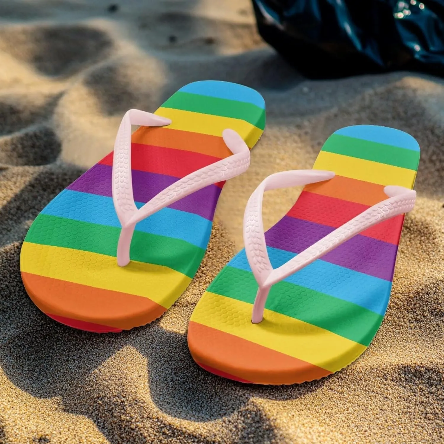 Women's Flip-Flops Colorful Patterns Slippers Women's Casual Sandals Indoor Outdoor