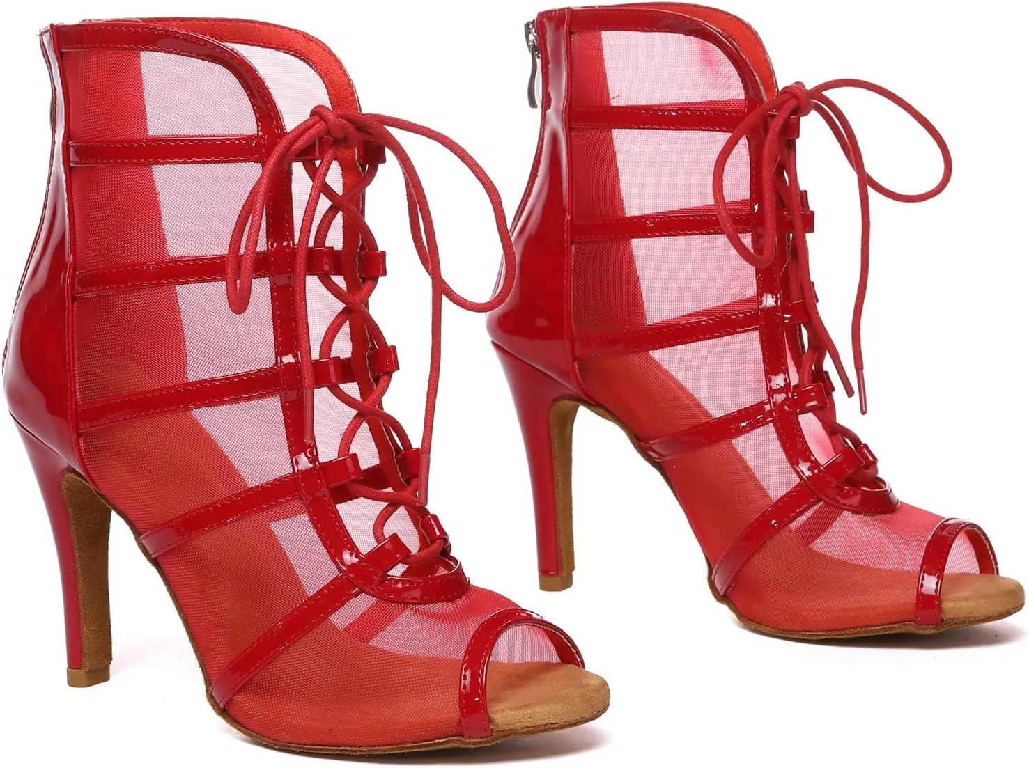 Womens Girls Sexy Ballroom Dancing Shoes Open Toe Party Evening Ankel Sandals Booties