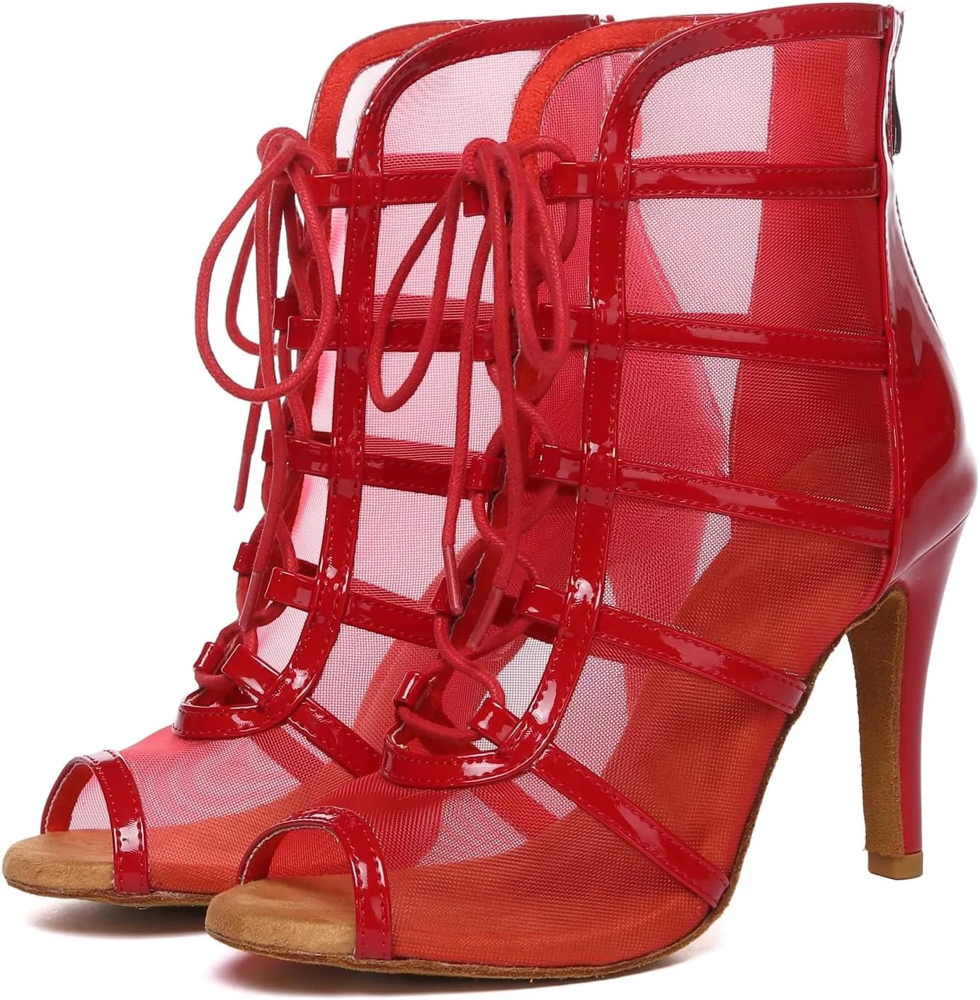 Womens Girls Sexy Ballroom Dancing Shoes Open Toe Party Evening Ankel Sandals Booties