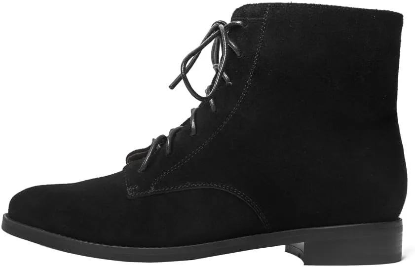 Women's Lace-up Suede Ankle Boots