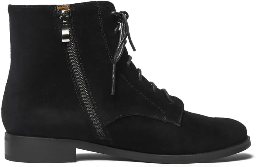 Women's Lace-up Suede Ankle Boots