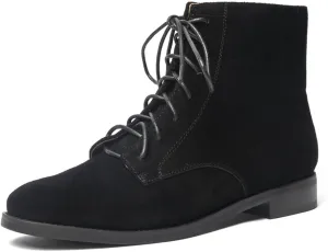 Women's Lace-up Suede Ankle Boots