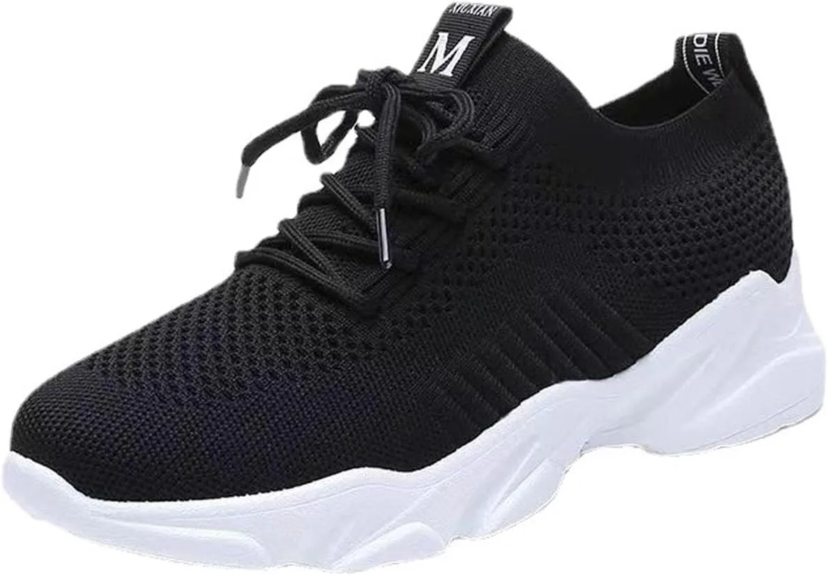Women's Mesh Walking Shoes Breathable Running Sneakers Lightweight Lace Up Women Shoe Outdoor Non Slip Workout Travel