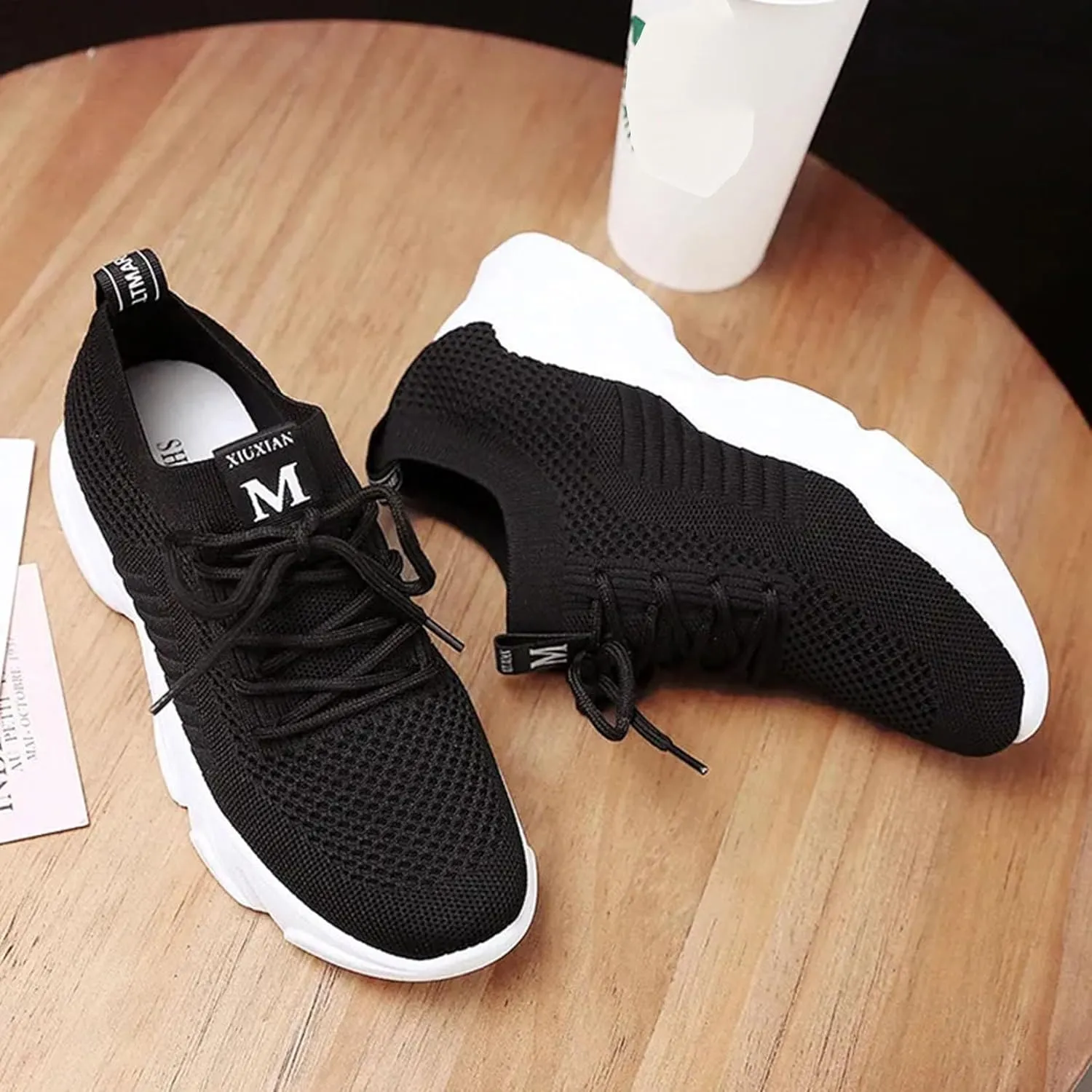 Women's Mesh Walking Shoes Breathable Running Sneakers Lightweight Lace Up Women Shoe Outdoor Non Slip Workout Travel