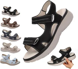 Women's Orthopedic Sport Sandals Arch Support Hiking, Comfortable Walking Sandals with Cushion Foam & Back Strap Non-Slip Orthotic Recovery Shoes,Wide Fit Summer Travel Dress