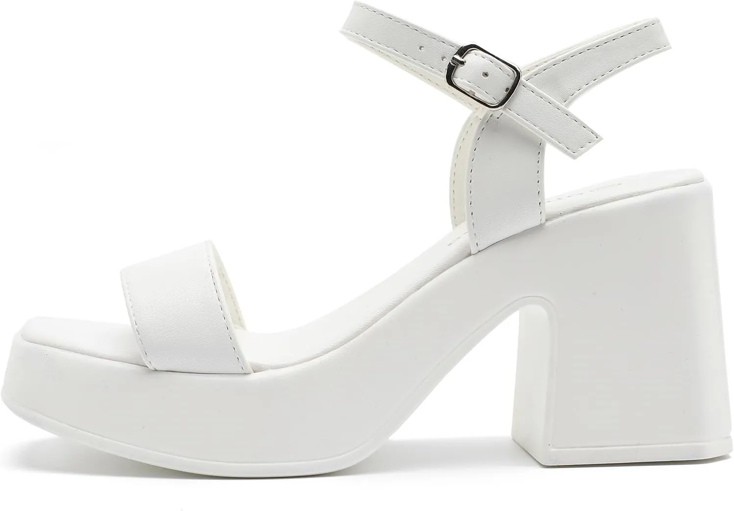 Women's Platform Heeled Sandals Comfortable Block Chunky Open Toe Ankle Strap Heels Fashion Wedding Party Evening Prom Dance Dress Shoes